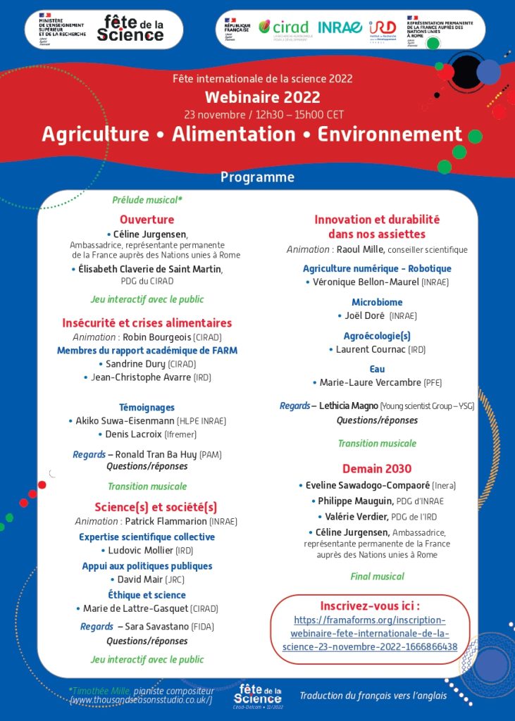 Programme Fête de la Science Internationale