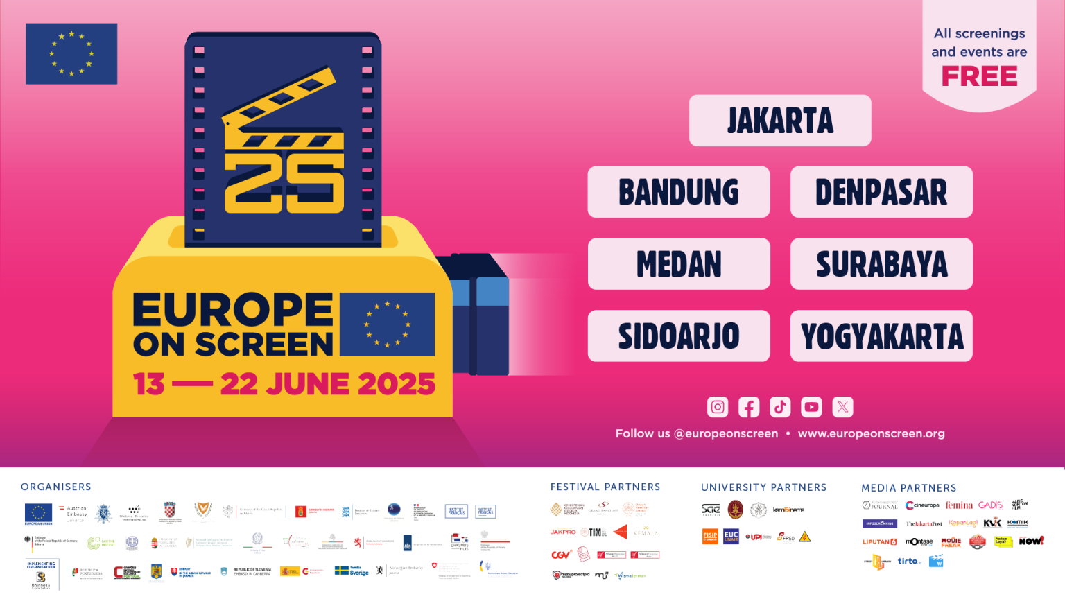 Europe on Sceen 2025 à Yogyakarta