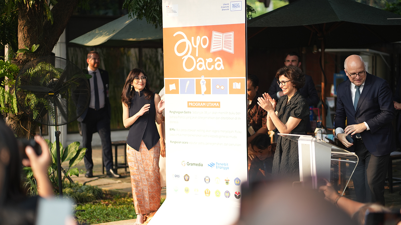 Peluncuran "AYO BACA!" oleh Menteri Kebudayaan, Ibu Rachida Dati di Bentara Budaya