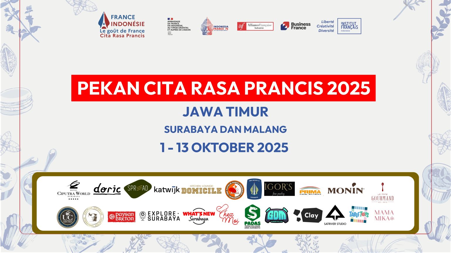 Cita Rasa Prancis 2025 di Surabaya