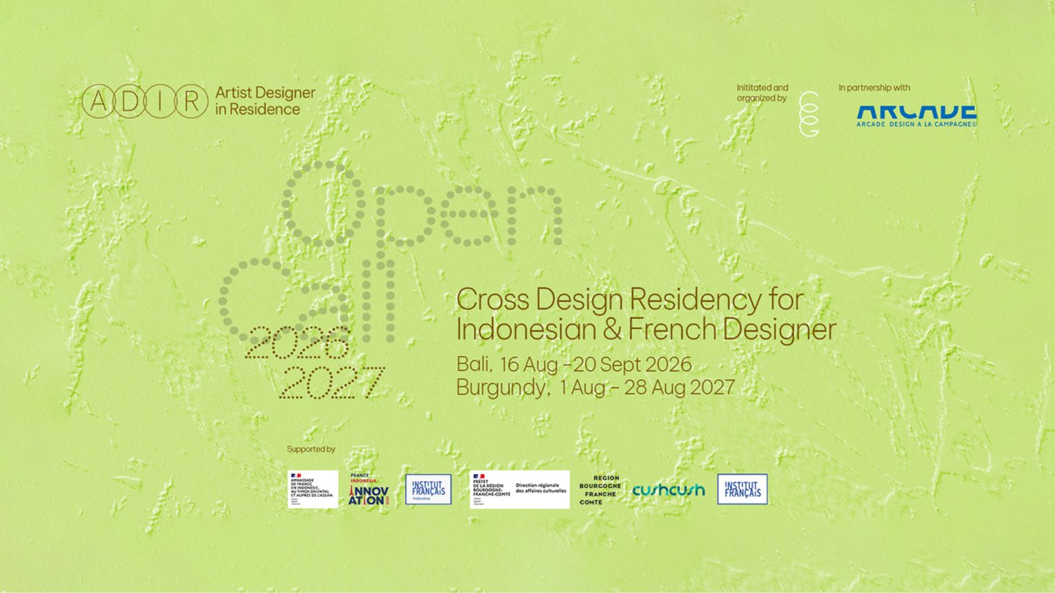Panggilan Pendaftaran: Artist Designer in Residence (ADIR) 2026 – 2027